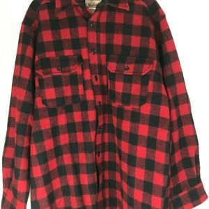Vintage Woolrich Buffalo Red Plaid Jacket Large